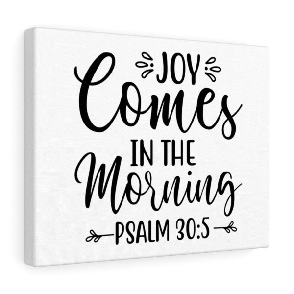 Scripture Canvas Joy Comes Psalm 30:5 Christian Bible Verse Meaningful Framed Prints, Canvas Paintings - Image 3