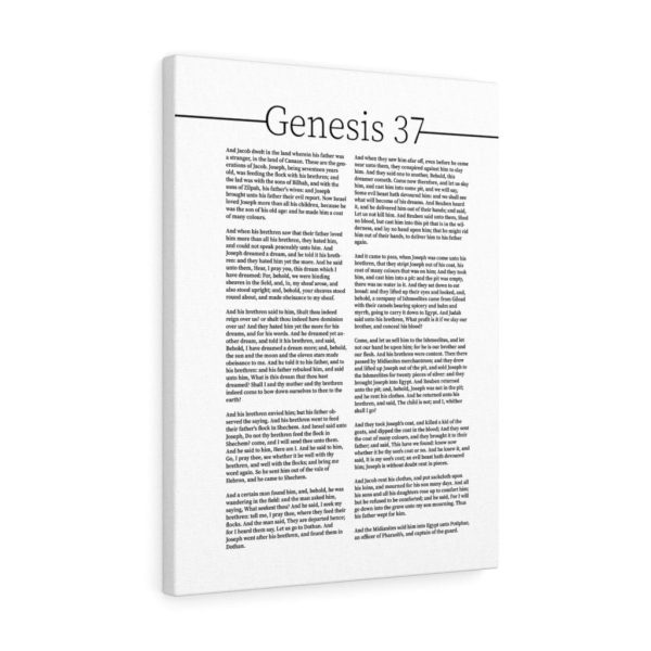 Scripture Canvas Genesis 37 Story of Joseph Christian Bible Verse Meaningful Framed Prints, Canvas Paintings - Image 7