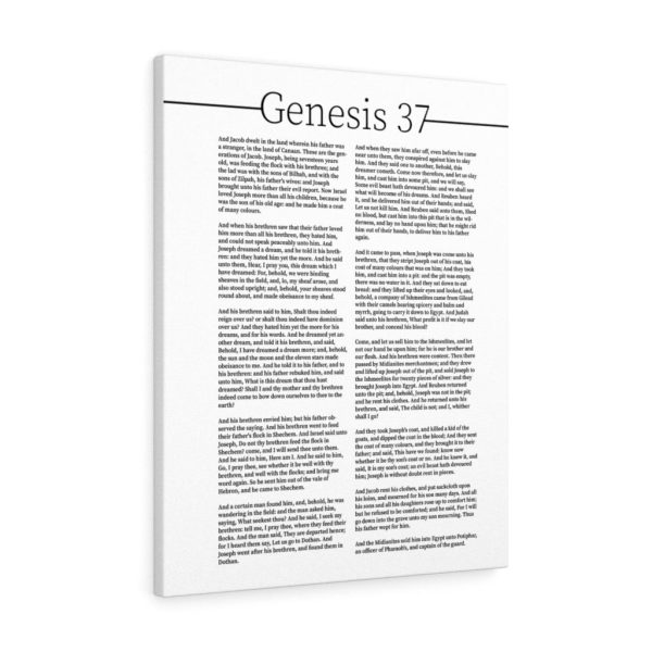 Scripture Canvas Genesis 37 Story of Joseph Christian Bible Verse Meaningful Framed Prints, Canvas Paintings - Image 2