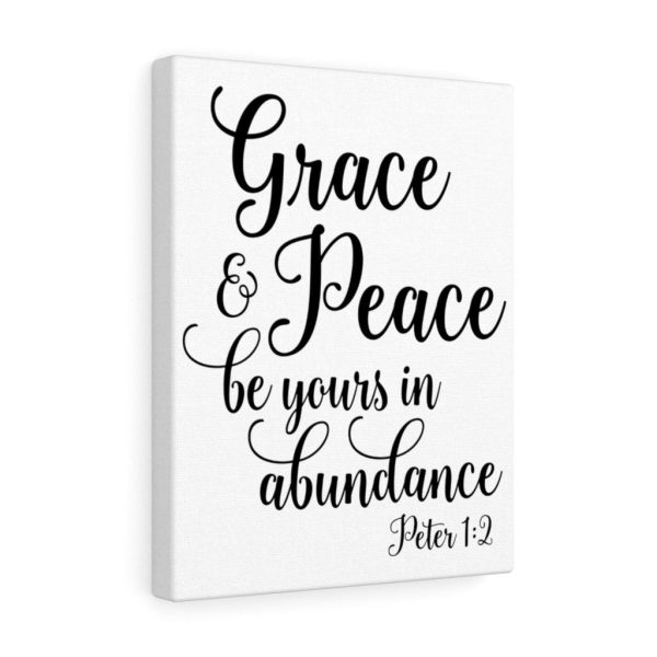 Scripture Canvas Grace & Peace Peter 1:2 Christian Bible Verse Meaningful Framed Prints, Canvas Paintings - Image 4