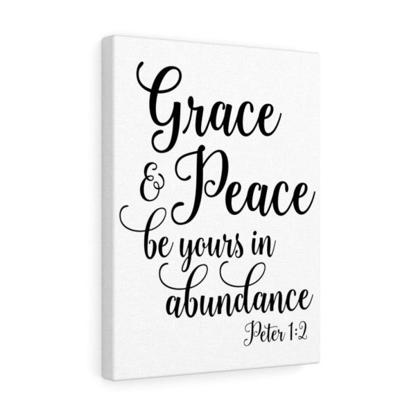 Scripture Canvas Grace & Peace Peter 1:2 Christian Bible Verse Meaningful Framed Prints, Canvas Paintings - Image 5