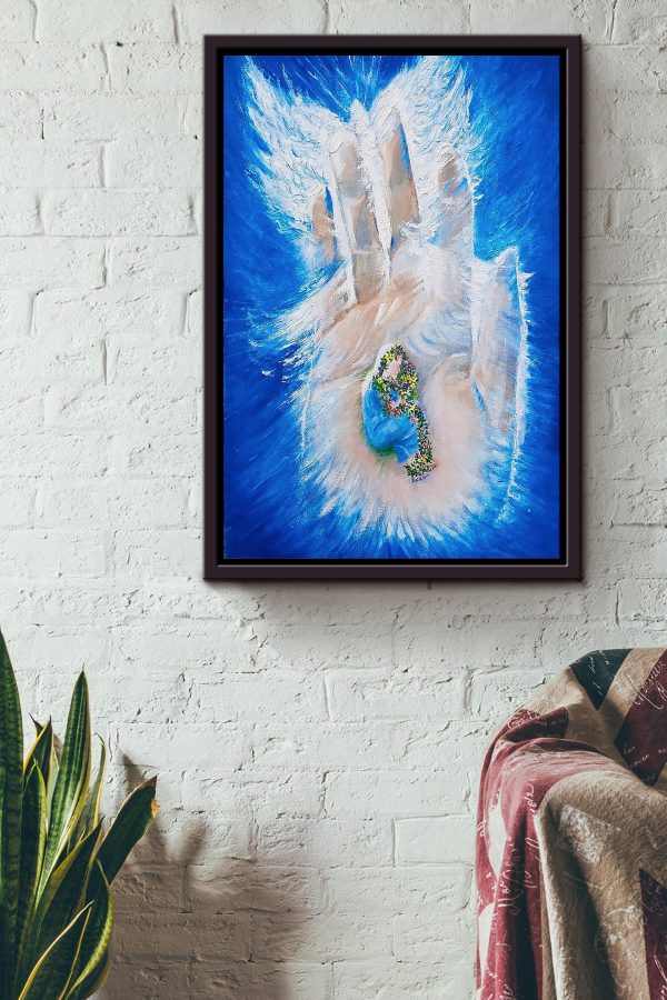 Lying In God's Hand Christian Gift For Christmas Decor Son Of God Framed Canvas Framed Prints, Canvas Paintings - Image 2