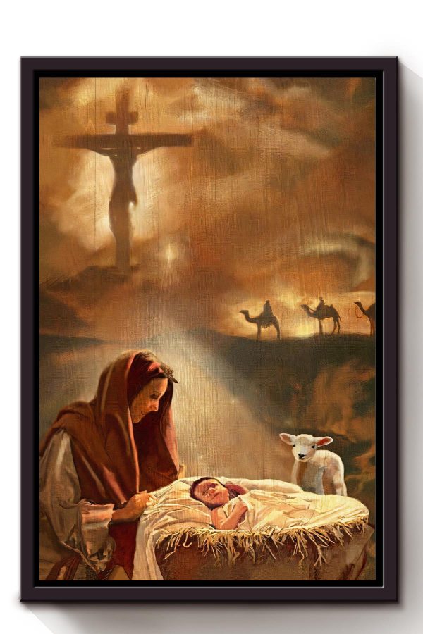 Birth Of A Child Christian Gift For Son Of God Christmas Decor Framed Canvas Framed Prints, Canvas Paintings