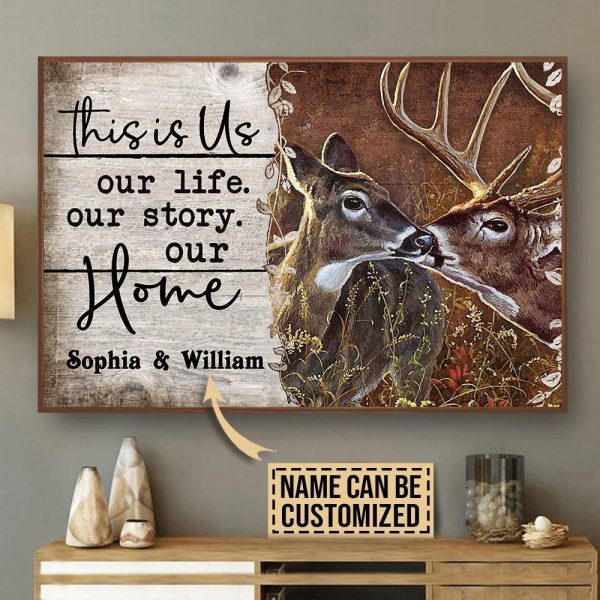 Personalized Canvas Painting Frames Deer This Is Us Framed Prints, Canvas Paintings