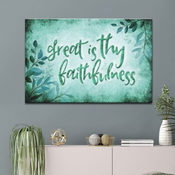 Great Is Thy Faithfulness Canvas Gallery Painting Wrapped Canvas Canvas Print, Christian Hymns Canvas Gallery Painting Wrapped Canvas - Image 4