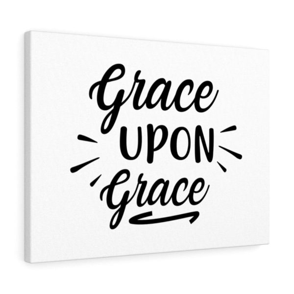 Scripture Canvas Grace Upon Grace Christian Meaningful Framed Prints, Canvas Paintings - Image 4