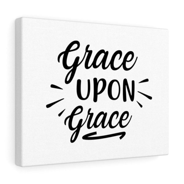 Scripture Canvas Grace Upon Grace Christian Meaningful Framed Prints, Canvas Paintings - Image 2