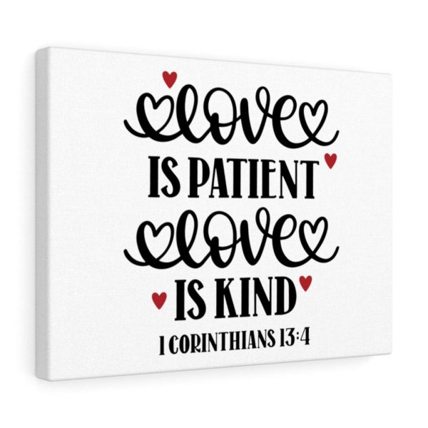 Scripture Canvas Love 1 Corinthians 13:4 Christian Bible Verse Meaningful Framed Prints, Canvas Paintings - Image 3