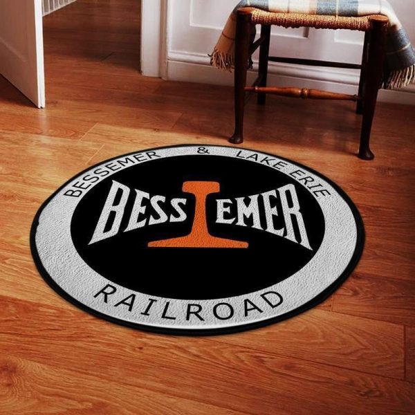 Bessemer Round Mat Bessemer And Lake Erie Railroad Round Floor Mat Room Rugs Carpet Outdoor Rug Washable Rugs