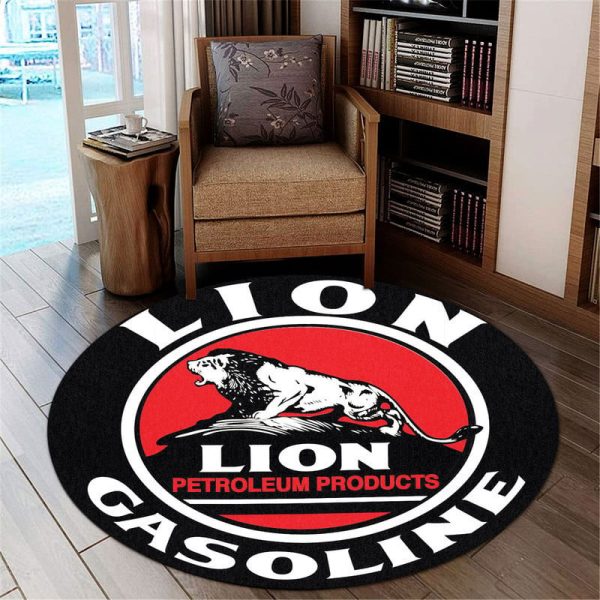 Hot Rod Gasoline Vintage Round Mat Round Floor Mat Room Rugs Carpet Outdoor Rug Washable Rugs - Image 2