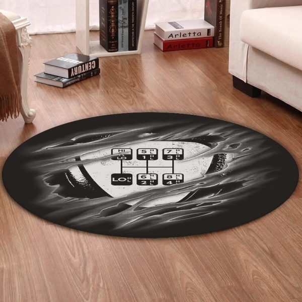 Truckdriver Round Mat Truck Driver Round Floor Mat Room Rugs Carpet Outdoor Rug Washable Rugs - Image 2