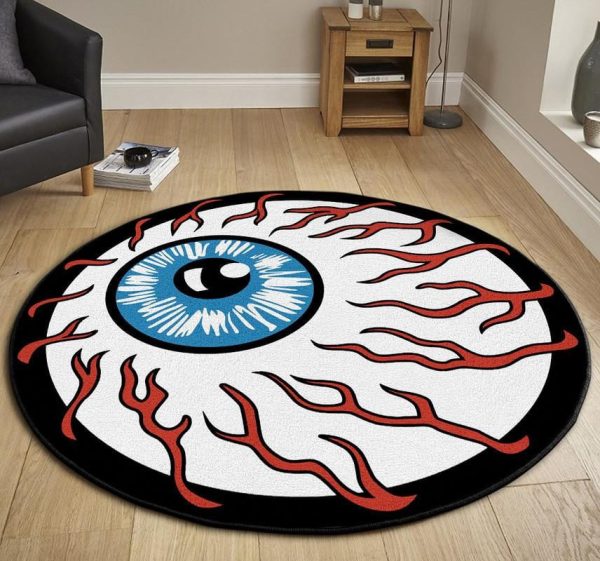 Eyeball Rat Fink Hot Rod Round Mat Round Floor Mat Room Rugs Carpet Outdoor Rug Washable Rugs - Image 3