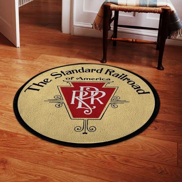 Rpr Railroad Reproduction Living Room Round Mat Circle Rug - Image 2