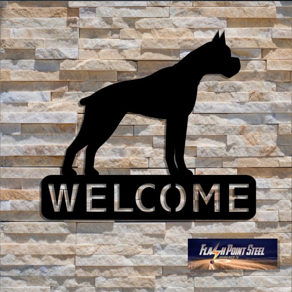 Boxer Sign, Dog House, Family Dog, Entrance Sign, Wall Decor, Plasma C