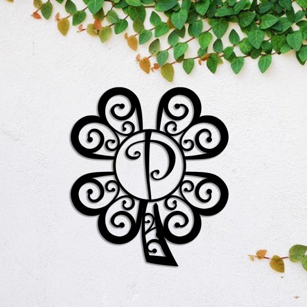 Four Leaf Clover Shamrock Irish Celtic Metal Sign, Custom St. Patrick'