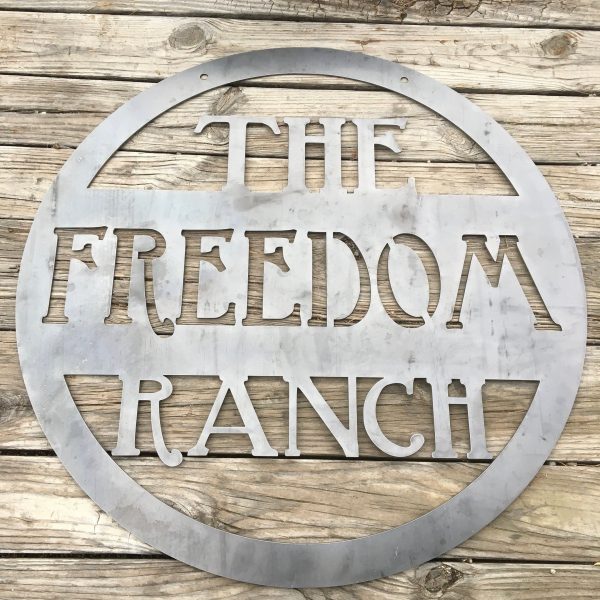 Custom Metal Farm Sign Custom Metal Sign Personalized Farm Sign Metal