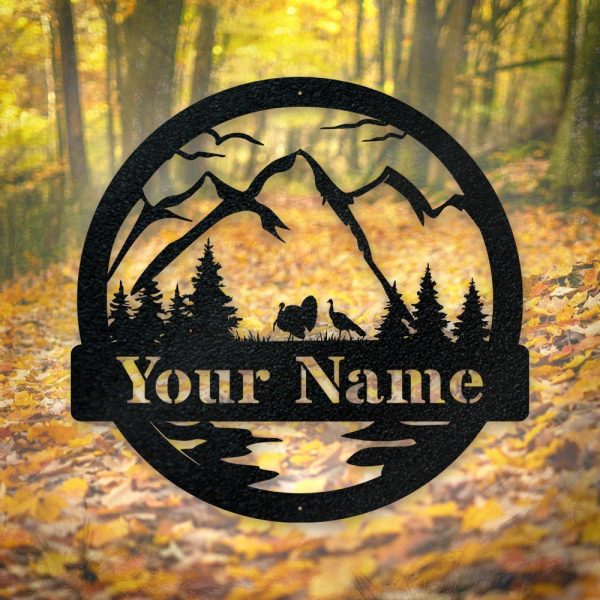 Turkey Sign New Personalize Turkey Metal Sign Last Name Turkey Sign Fo