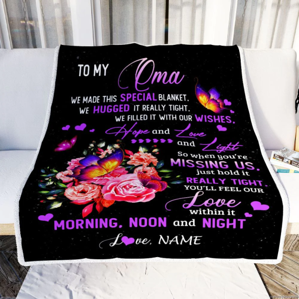 Personalized Oma Blanket From Grandkids Granddaughter We Made This Spe - Image 4