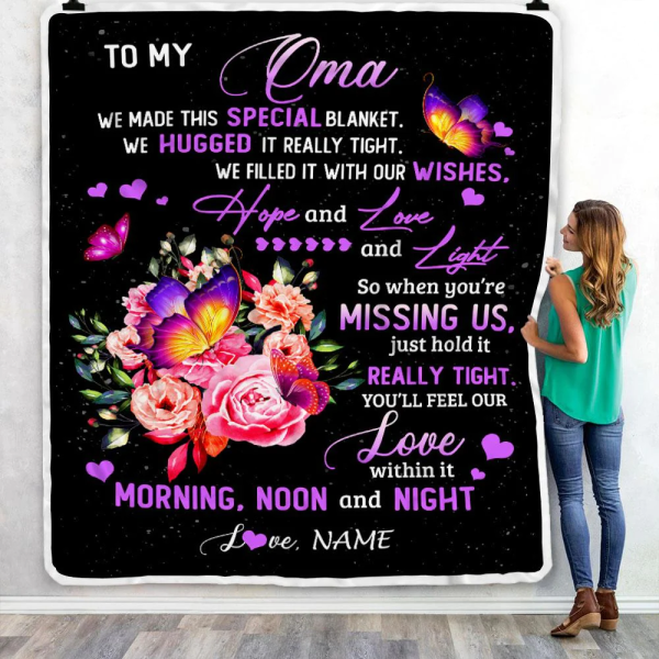 Personalized Oma Blanket From Grandkids Granddaughter We Made This Spe - Image 5