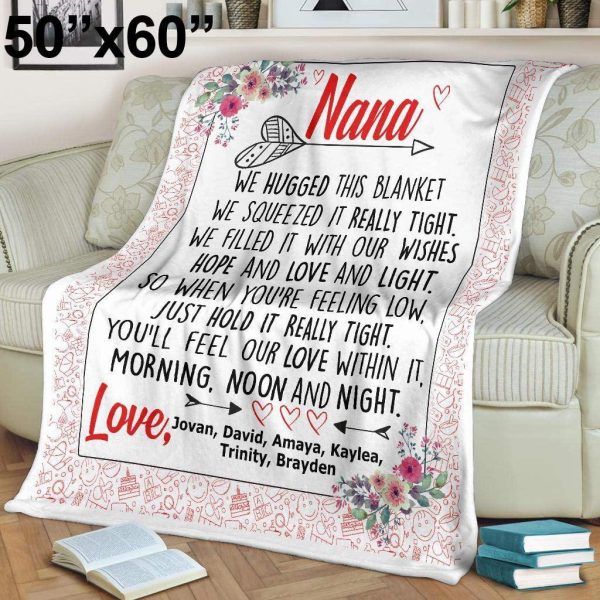 Mothers Day Blanket For Grandma Personalized Blanket Gift For Grandma - Image 3