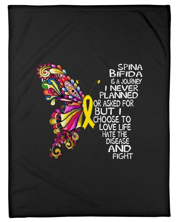 Spina Bifida Is A Journey I Never Planned Fleece Blanket