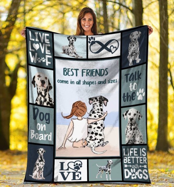 Best Friends Come In All Shapes And Sizes Gift For Dalmatian Dog Lover