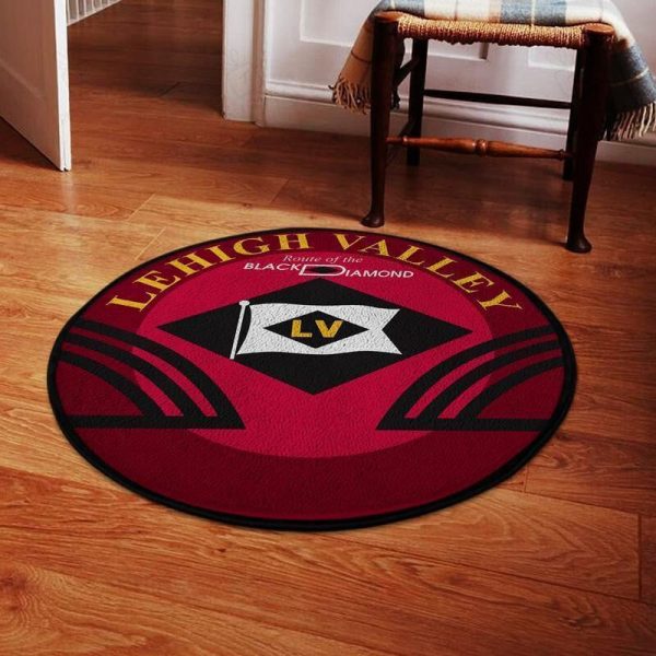 Lehigh Round Mat Lehigh Valley Railroad Round Floor Mat Room Rugs Carpet Outdoor Rug Washable Rugs