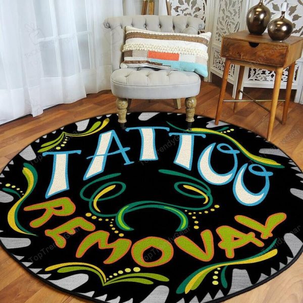 Tattoo Removal Round Mat Round Floor Mat Room Rugs Carpet Outdoor Rug Washable Rugs - Image 2