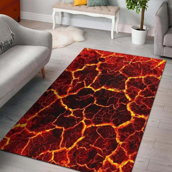 Crackling Flames Fire Area s Area Rugs For Living Room Rectangle Rug Bedroom Rugs Carpet Flooring Gift RS137629|Rosabella Print