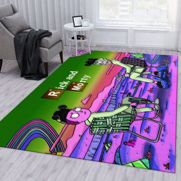 Rick Morty Breaking Bad For Christmas Rectangle Area Rugs Carpet For Living Room, Bedroom, Kitchen Rugs, Non-Slip Carpet Rp124623 Print